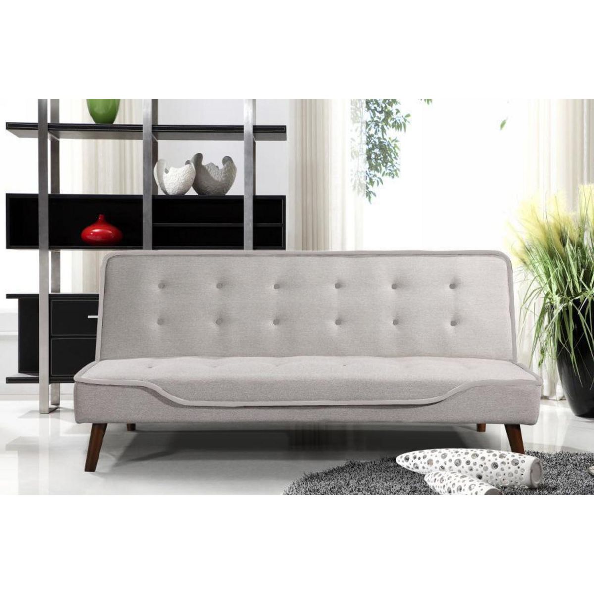 IDETEX - Futón Napoles Beige 80x179x86 cm