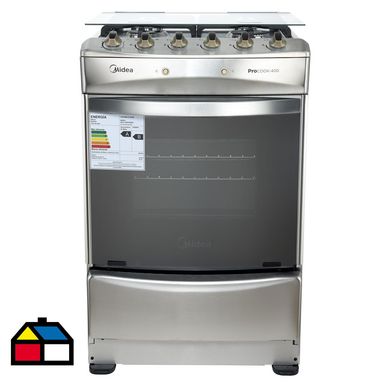 Cocina a Gas 4 Platos Inox MCG-4QI24NS 