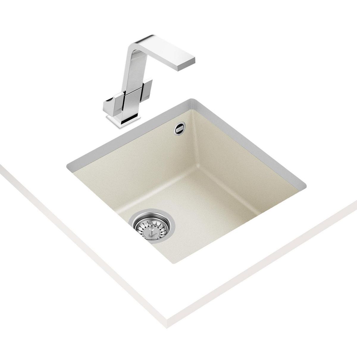 TEKA - Lavaplatos Bajo Cubierta 1 Cubeta(s) 44x20x44 cm Cuarzo