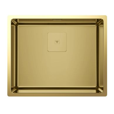 Lavaplatos color Bronce, Flexlinea 50 x 40 x 20, tapa drenaje cuadrada