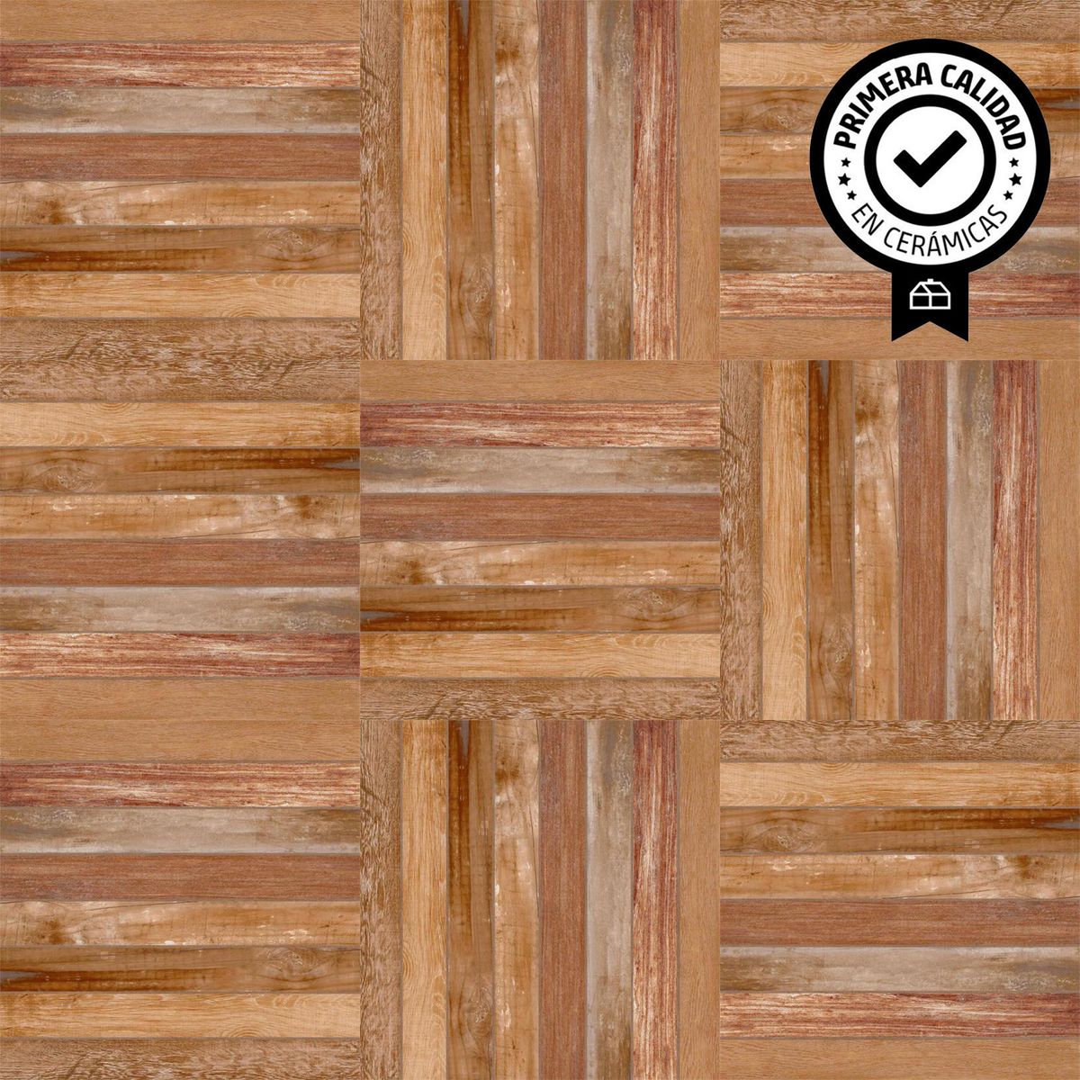 EMBRAMACO - Cerámica 60x60 cm Deck Marrón 2.58 m2