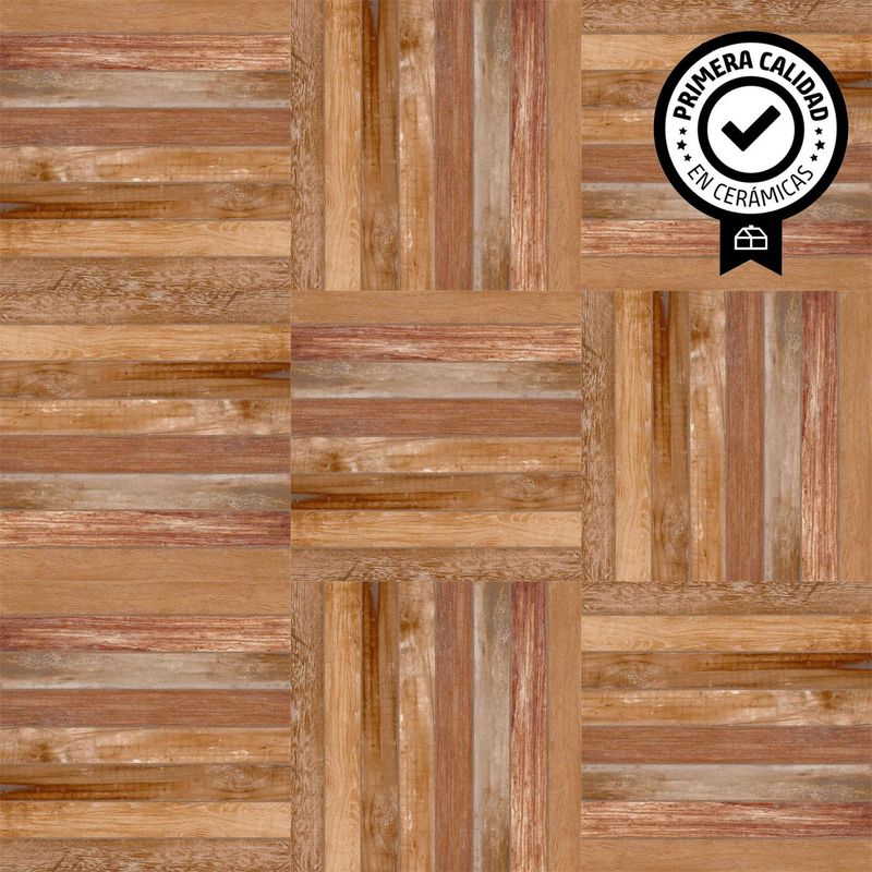 EMBRAMACO - Cerámica 60x60 cm Deck Marrón 2.58 m2