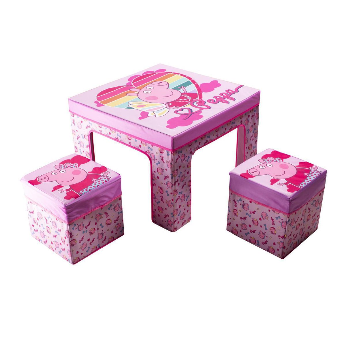 VAIS HOME - Set mesa y pisos plegable niña rosado