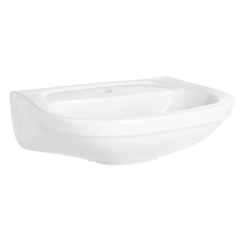 Lavamanos Forma Ovalada Porcelana 48x23x37.5 cm Blanco