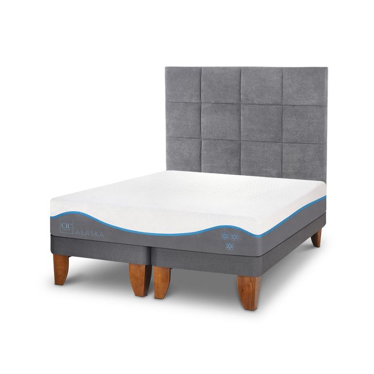 Cama Europea Alaska 2 Plazas + Muebles