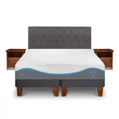 CIC - Cama Europea Alaska King + Muebles