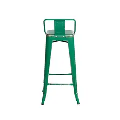 IDETEX - Set 4 Taburetes Vintage Verde 94x30x30 cm