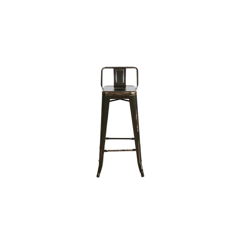 IDETEX - Set 4 Taburetes Vintage Café 94x30x30 cm