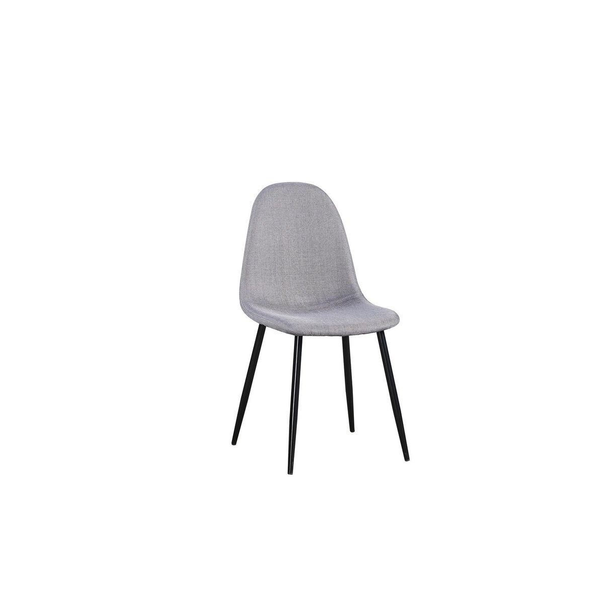 IDETEX - Juego de Comedor Camila 4 Sillas Mesa Redonda 100x75x100 cm Negro