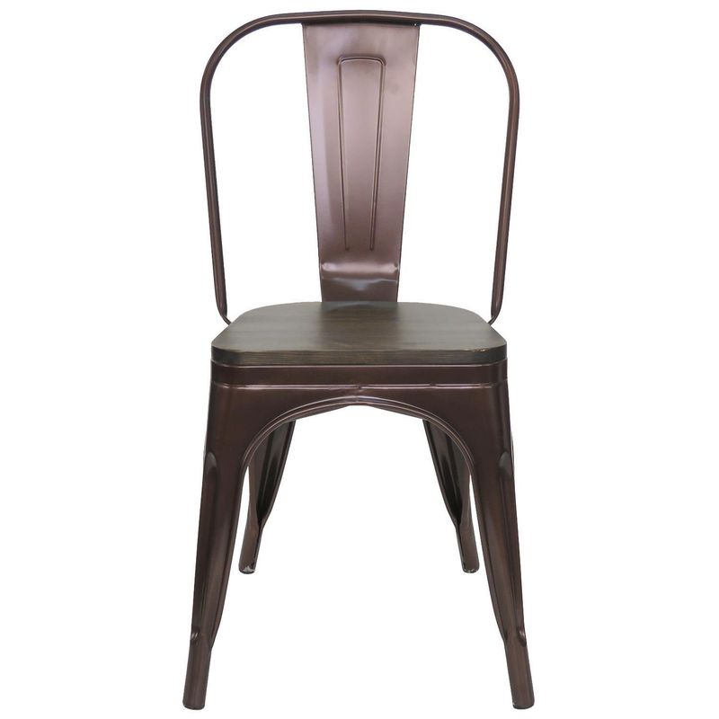 IDETEX - Set 2 Sillas Rustic Café 94x30x30 cm