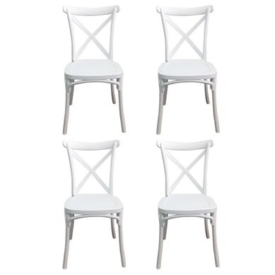 Pack 4 sillas Stack blanco