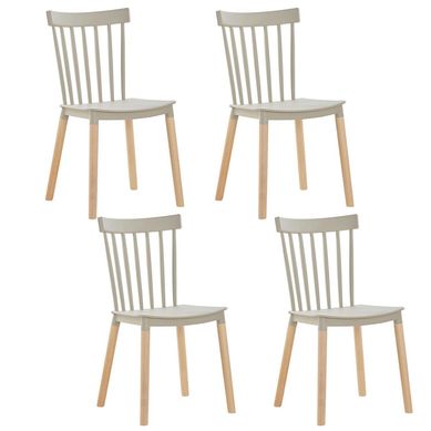 Pack 4 sillas Style beige