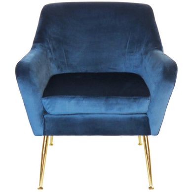 Poltrona George azul velvet