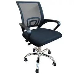 IDETEX - Silla Escritorio Negro 94x54x47 cm