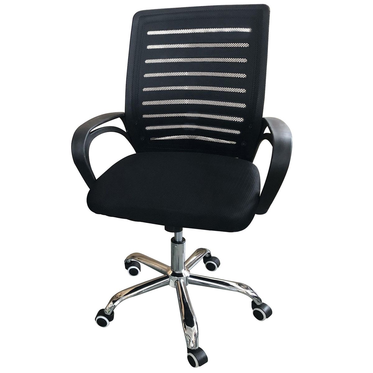 IDETEX - Silla Escritorio Ergonómica Negro 100x46x48 cm