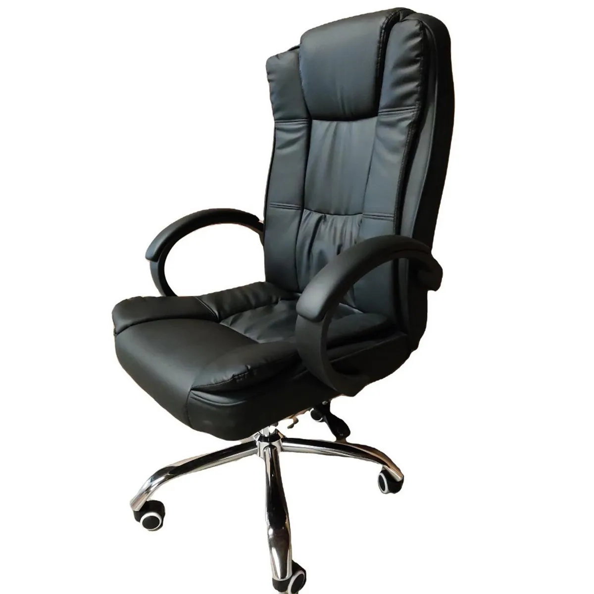 IDETEX - Silla Escritorio Executive Negro 124x50x52 cm