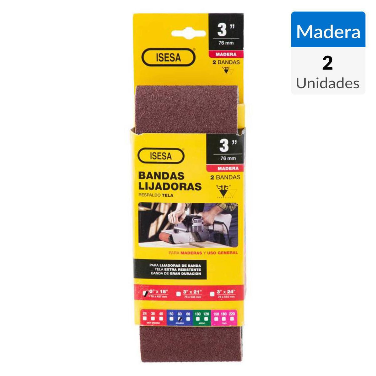 SIA - Lija bda 3x18 gr 60 dspx2