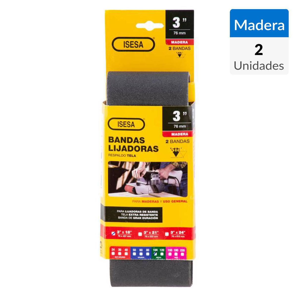 SIA - Lija bda 3x18 gr 100 dspx2