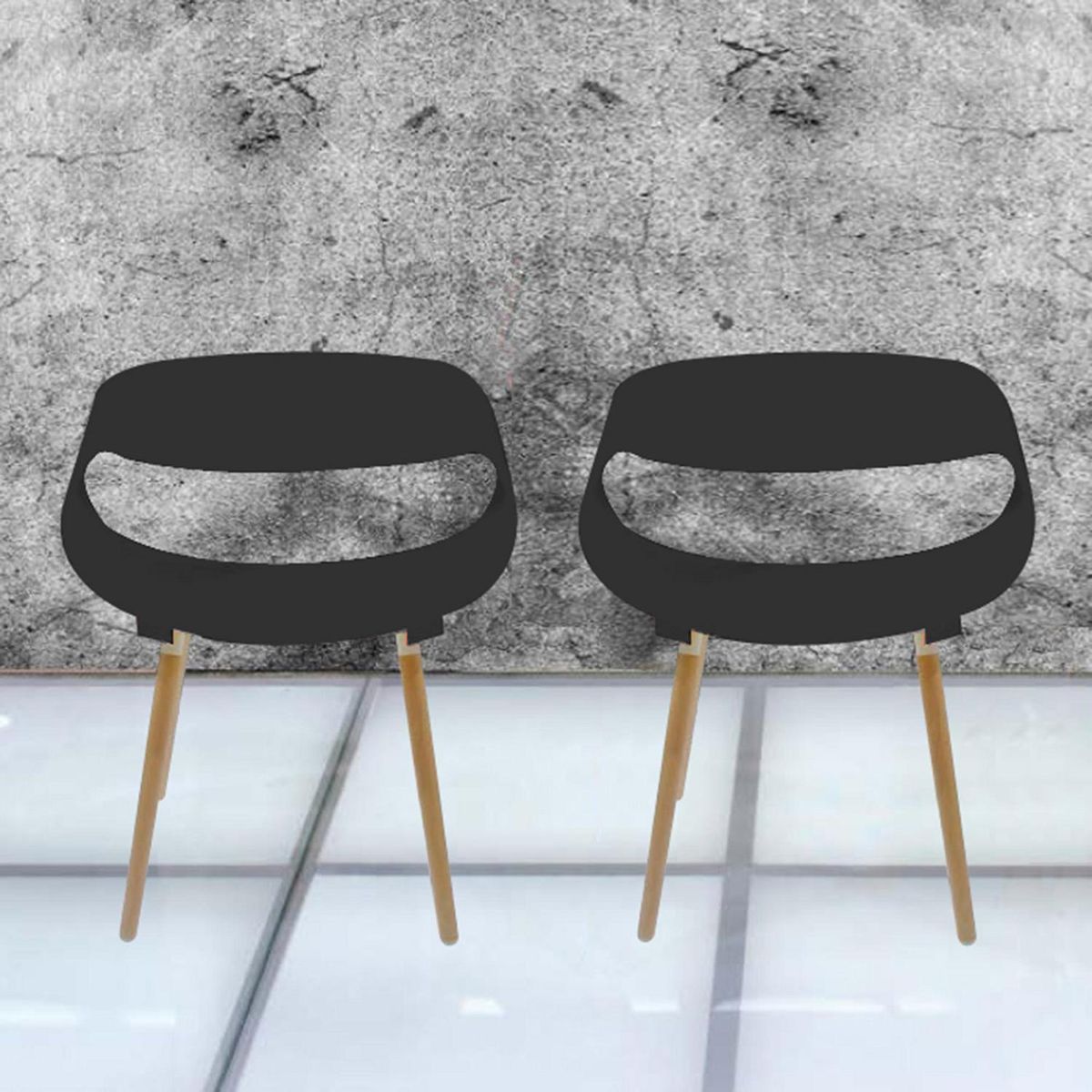 IDETEX - Set de 2 Sitiales Nórdico