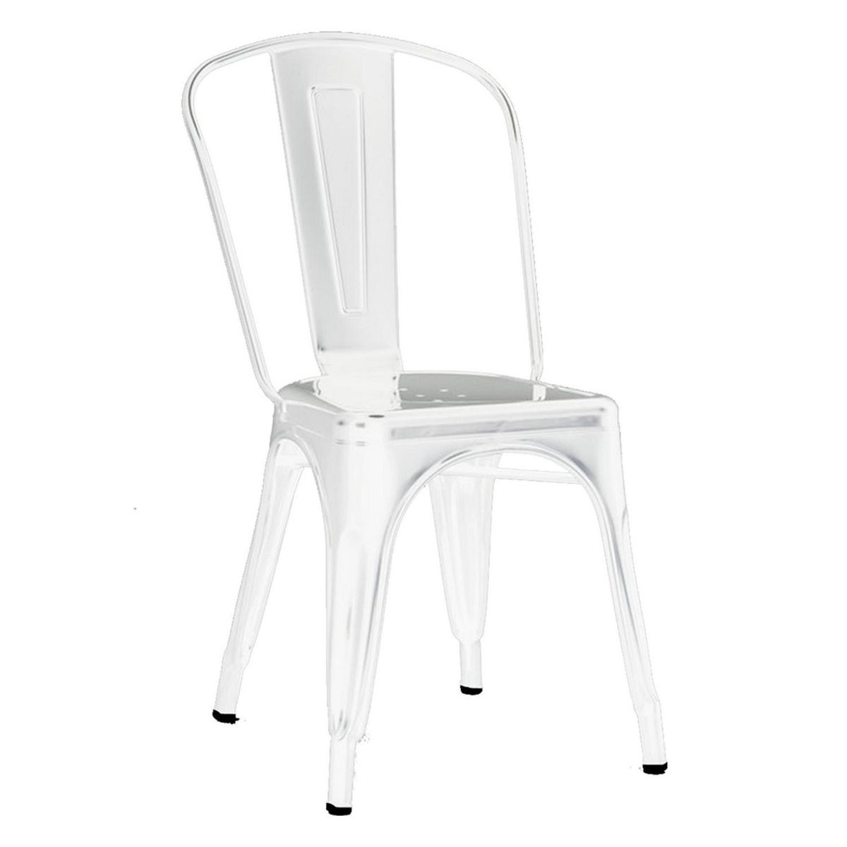 IDETEX - Pack 4 Sillas Antique Blanco 84.5x36x36 cm