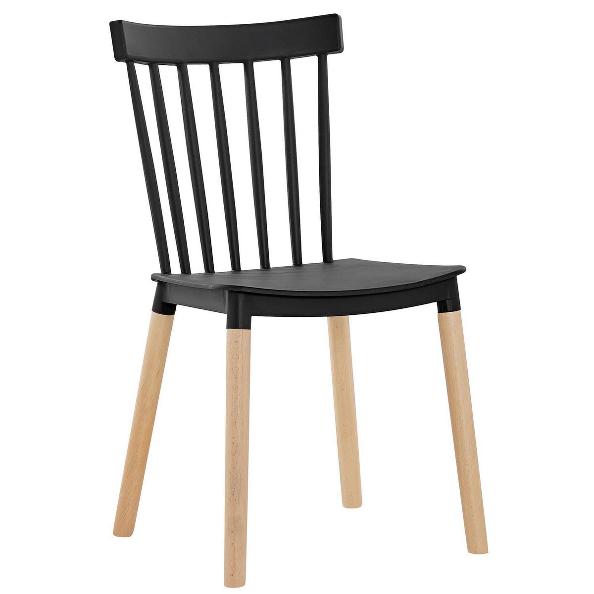 IDETEX - Pack 4 Sillas Style Negro 83x43x42 cm