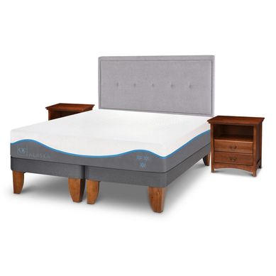 Cama europea Alaska King  + Muebles