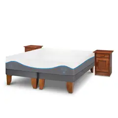 CIC - Cama Europea Alaska King + Muebles