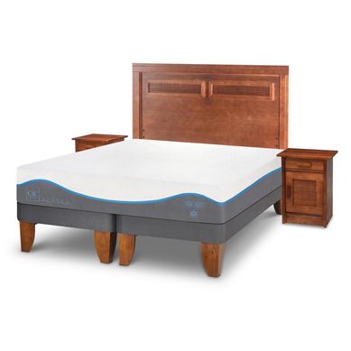 Cama europea Alaska 2 plazas  + Muebles