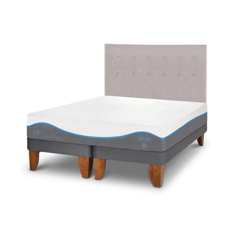 Cama Europea Alaska 2 Plazas + Muebles