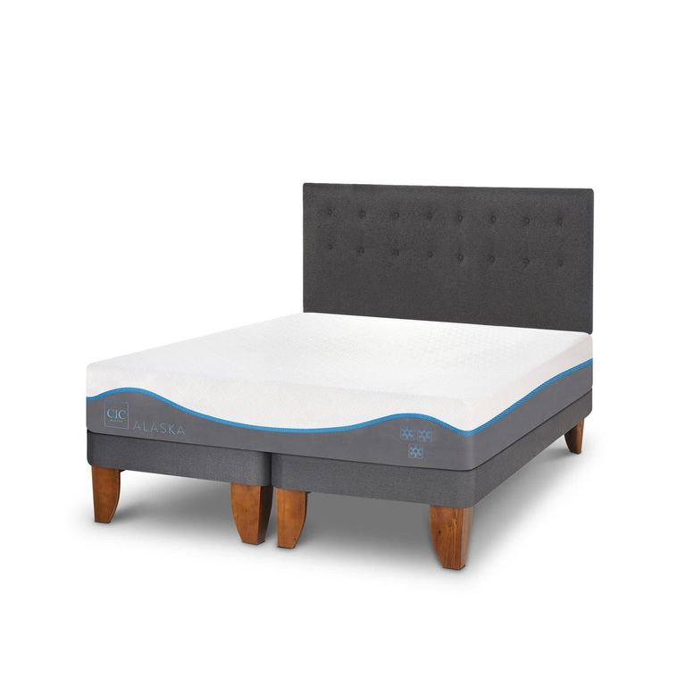 Cama Europea Alaska King + Muebles