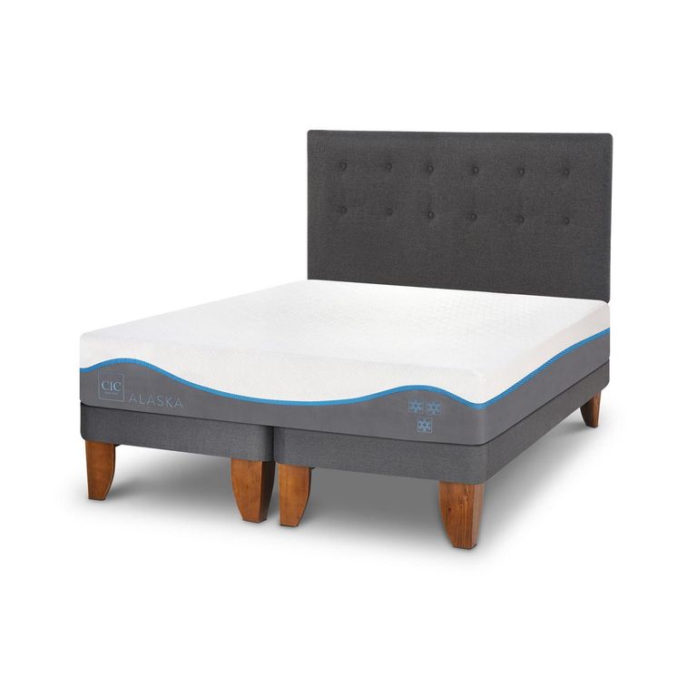 Cama Europea Alaska 2 Plazas + Muebles