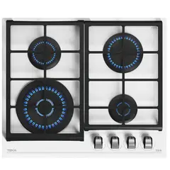 TEKA - Encimera Gas 4 Platos Blanco GZC 64320 XBB WH