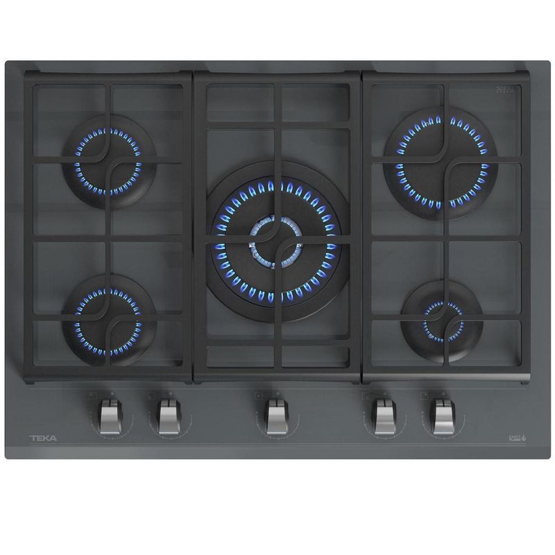 TEKA - Encimera Gas 5 Platos Gris GZC 75330 XBB