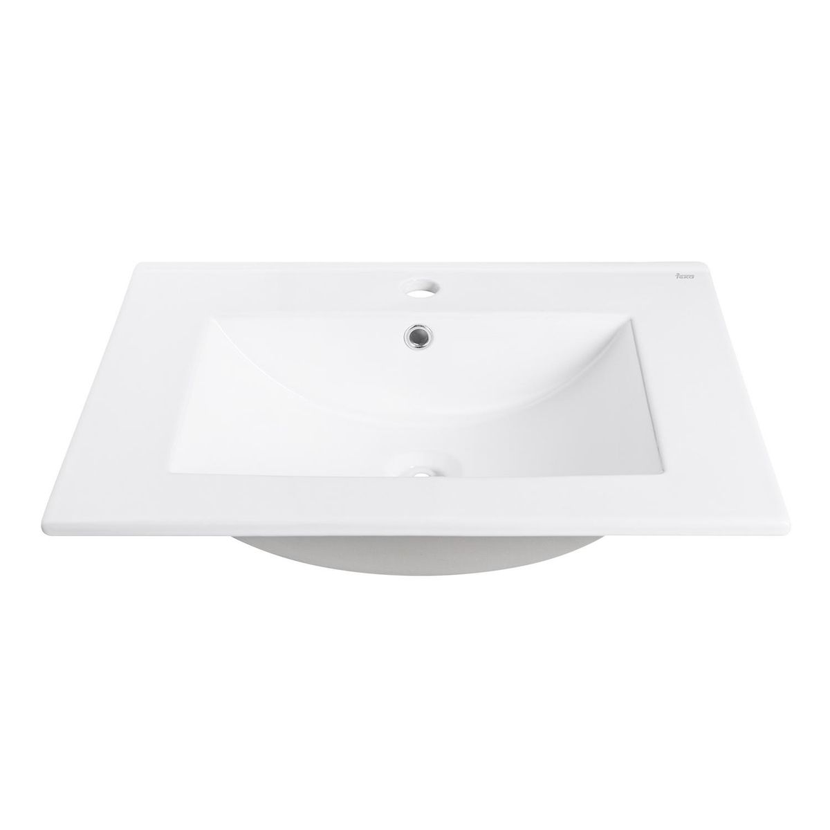 TEKA STROHM - Cubierta Vanitorio Inca Forma Rectangular Loza 101x16x46 cm Blanco