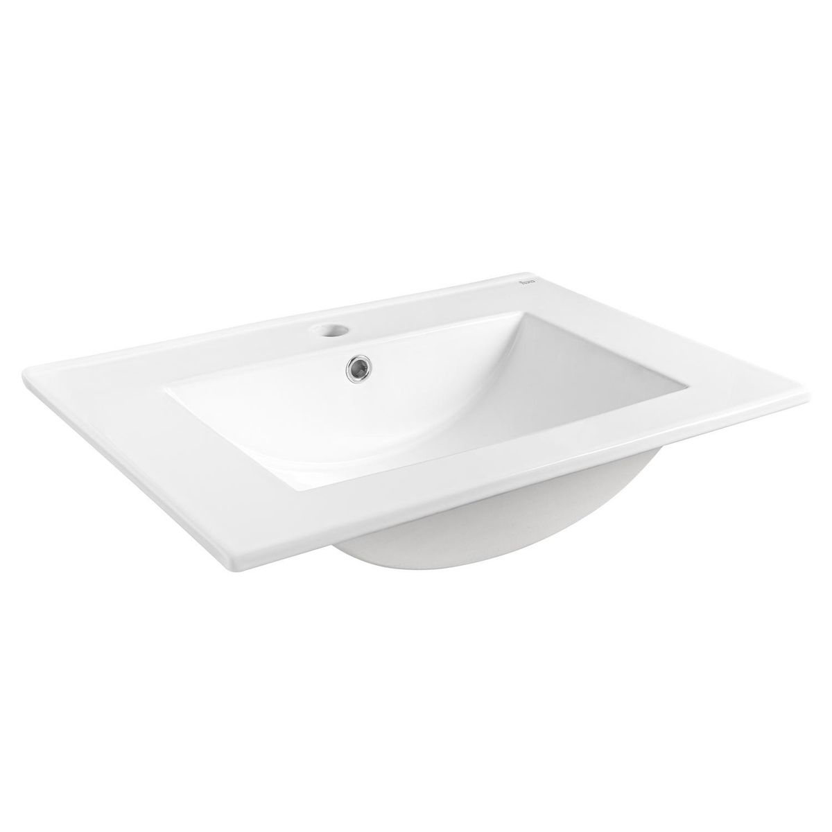 TEKA STROHM - Cubierta Vanitorio Inca Forma Rectangular Loza 101x16x46 cm Blanco