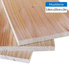 TIMBERMAC - Lámina Mueblería Natural 18 mm 25x200 cm