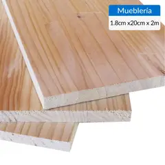 TIMBERMAC - Lámina Mueblería Natural 18 mm 20x200 cm
