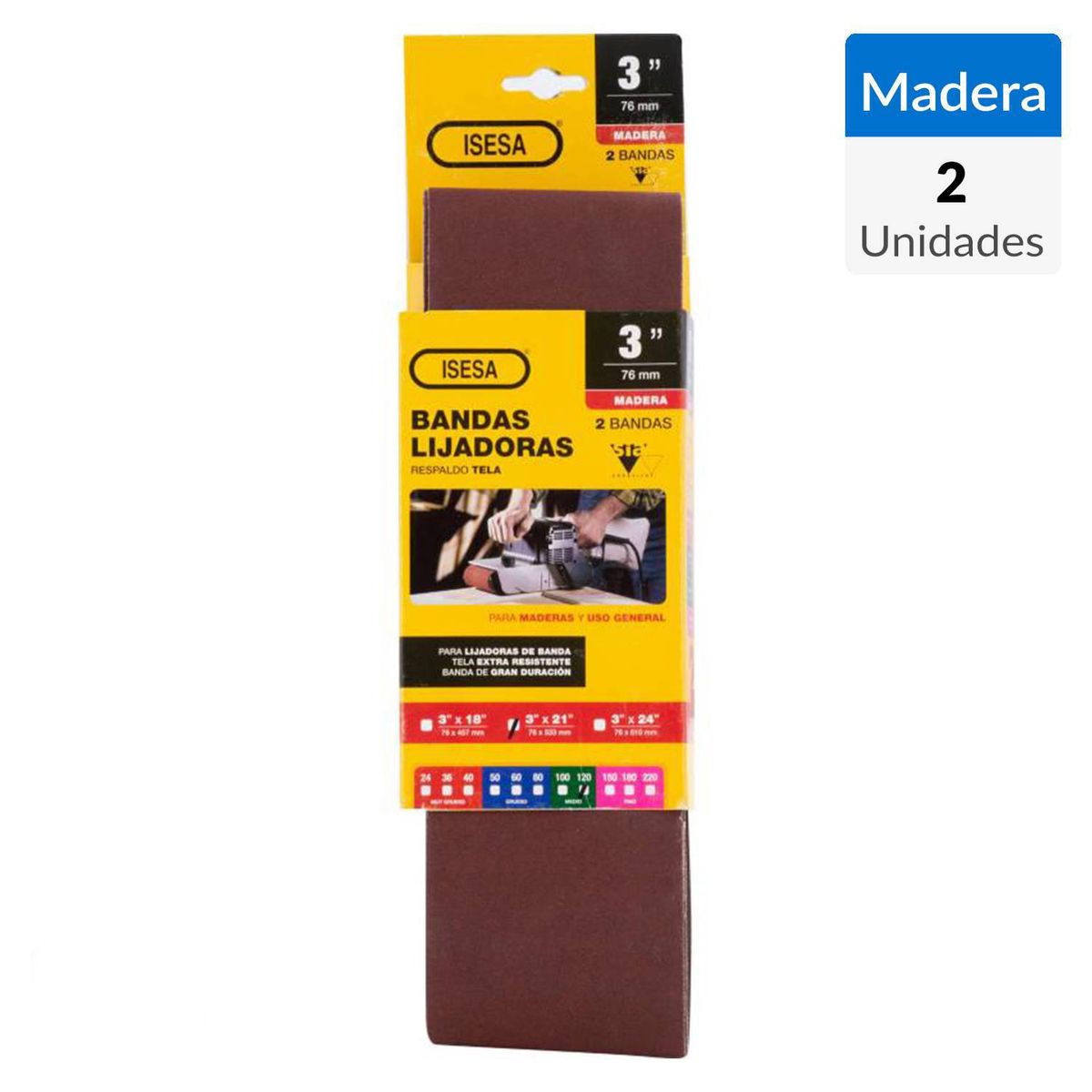 SIA - Banda de lija 3"x24" grano 120