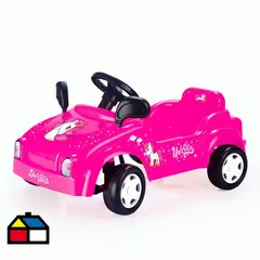 KIDSCOOL - Auto Infantil a Pedales de Unicornio Rosado Desde 2 años