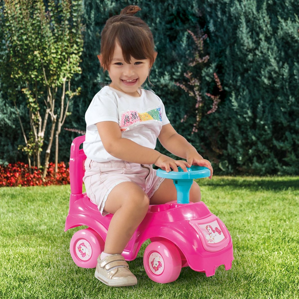 KIDSCOOL - Correpasillo de Unicornio Rosado Desde 2 años