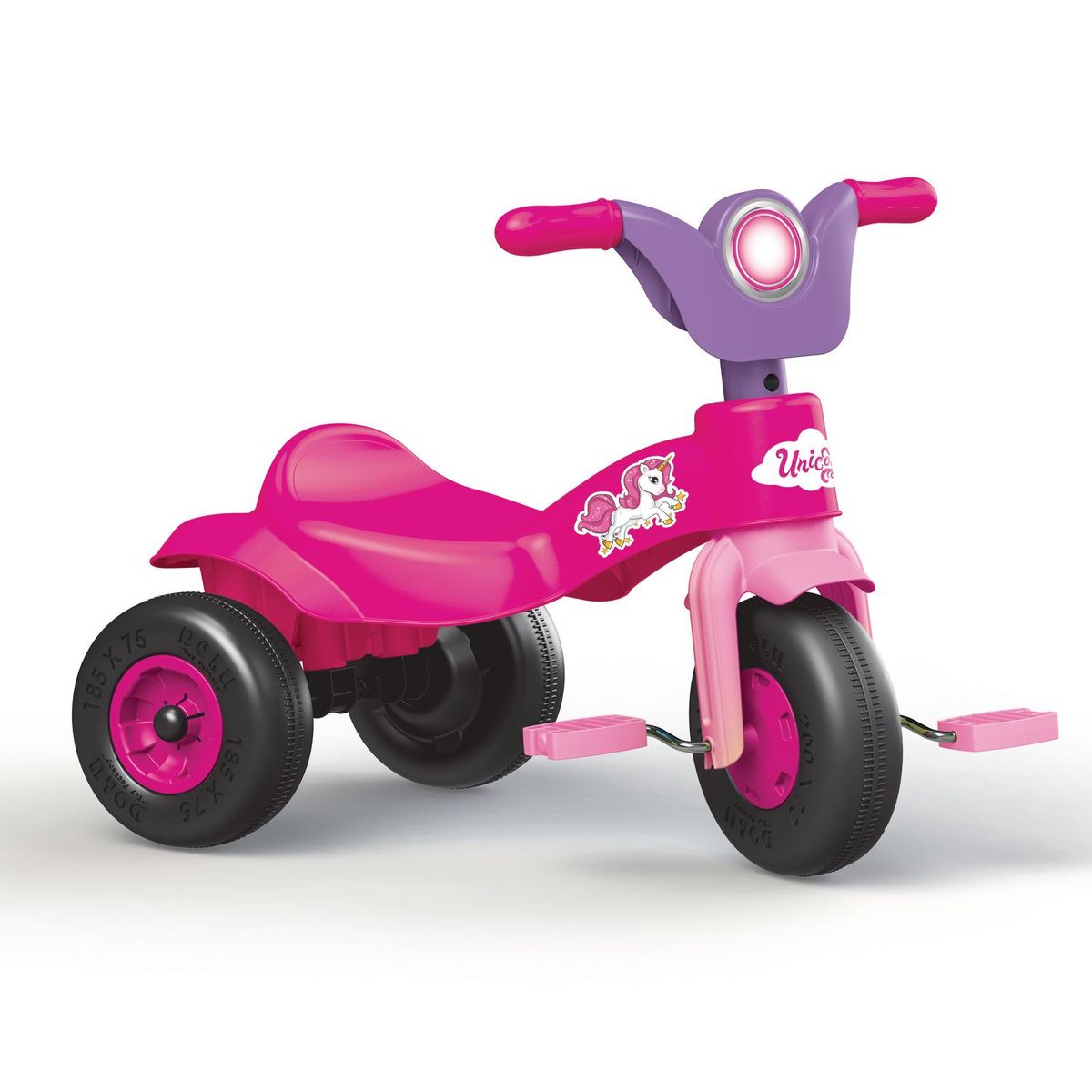 KIDSCOOL - Triciclo de Unicornio a pedales Rosado Desde 18 meses
