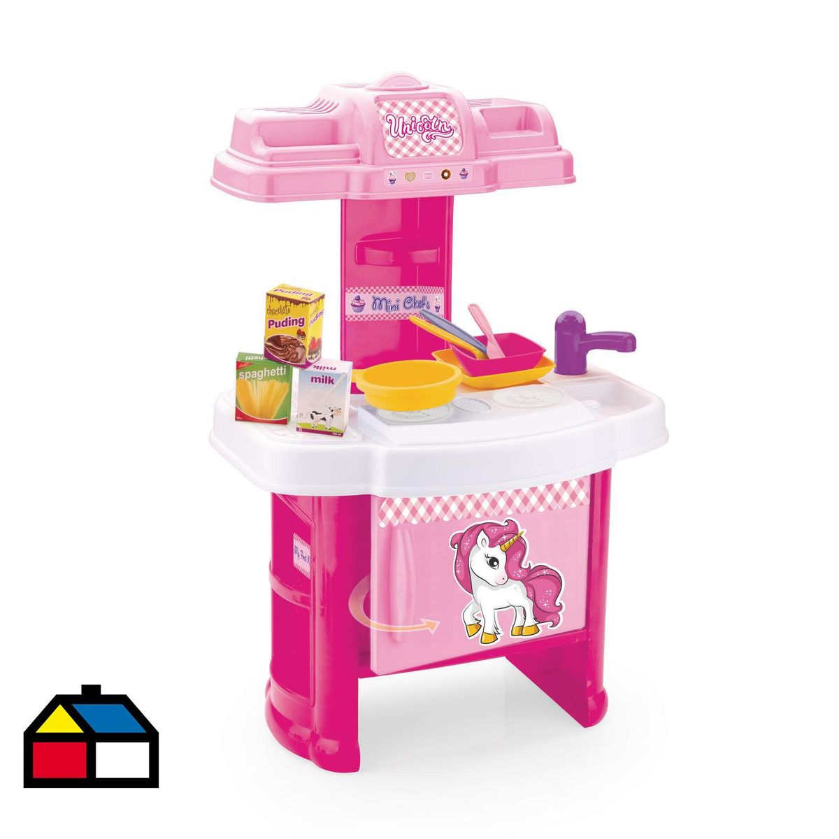 KIDSCOOL - Set de cocina Unicornio con accesorios