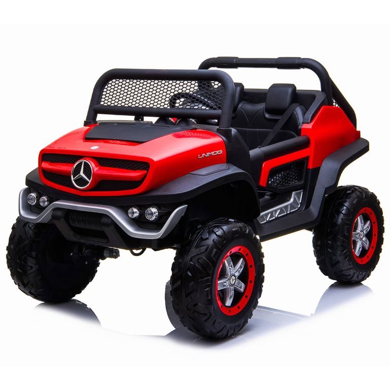KIDSCOOL Buggy Unimog rojo 4 motores licencia Mercedes Benz