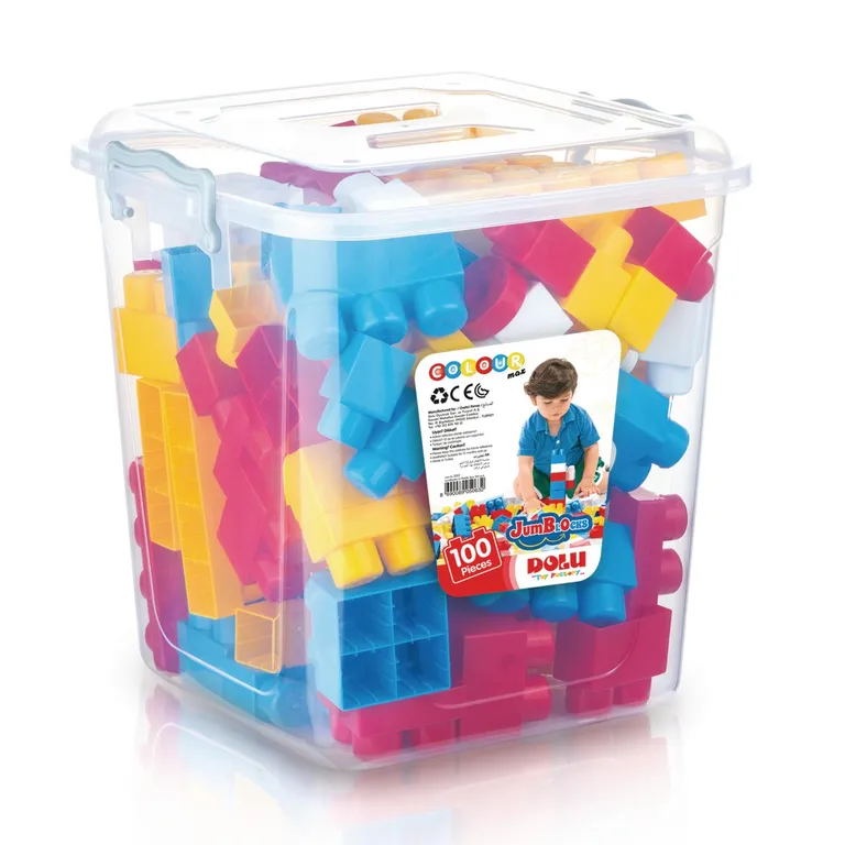 Set Blocks Didáctico Encaje Jumbo 100 Piezas