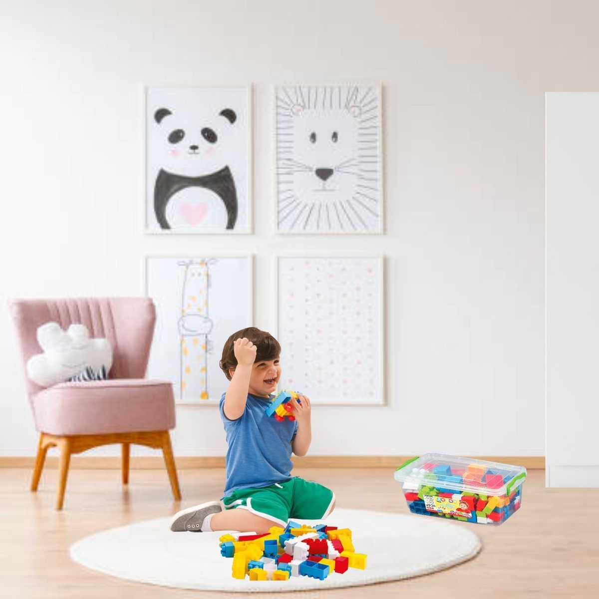 KIDSCOOL - Set blocks didácticos encaje 85 pcs