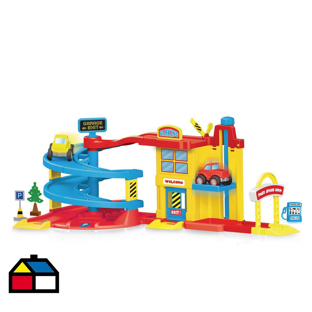 KIDSCOOL - Set garage 40 pcs Surtido