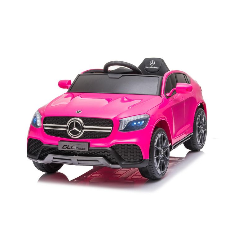 KIDSCOOL Auto rosado GLC coupe batería 12V licencia Mercedes Benz