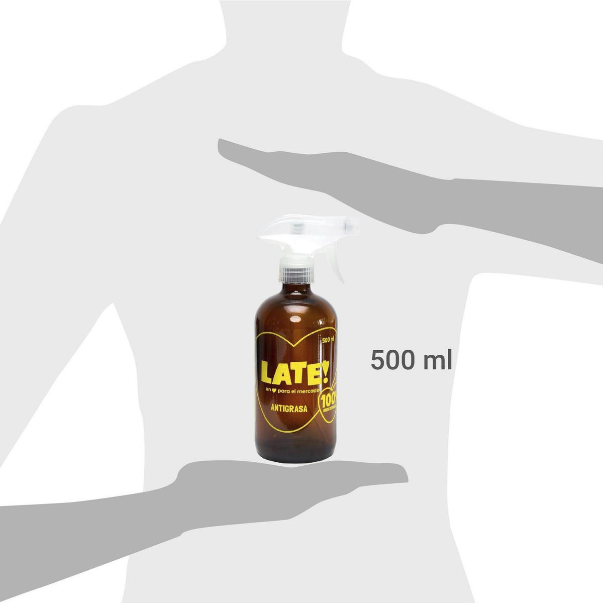 LATE HARVEST - Dispensador Late 500cc Gatillo Atomizador Antigrasa Recargable