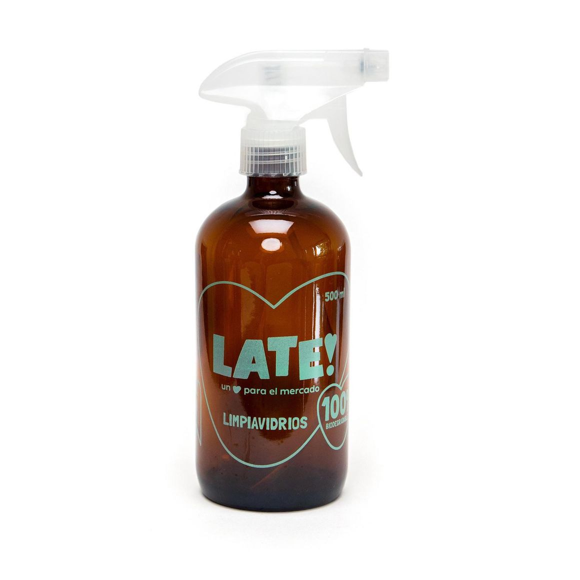 LATE Dispensador Late 500cc con Gatillo para Limpia Vidrios