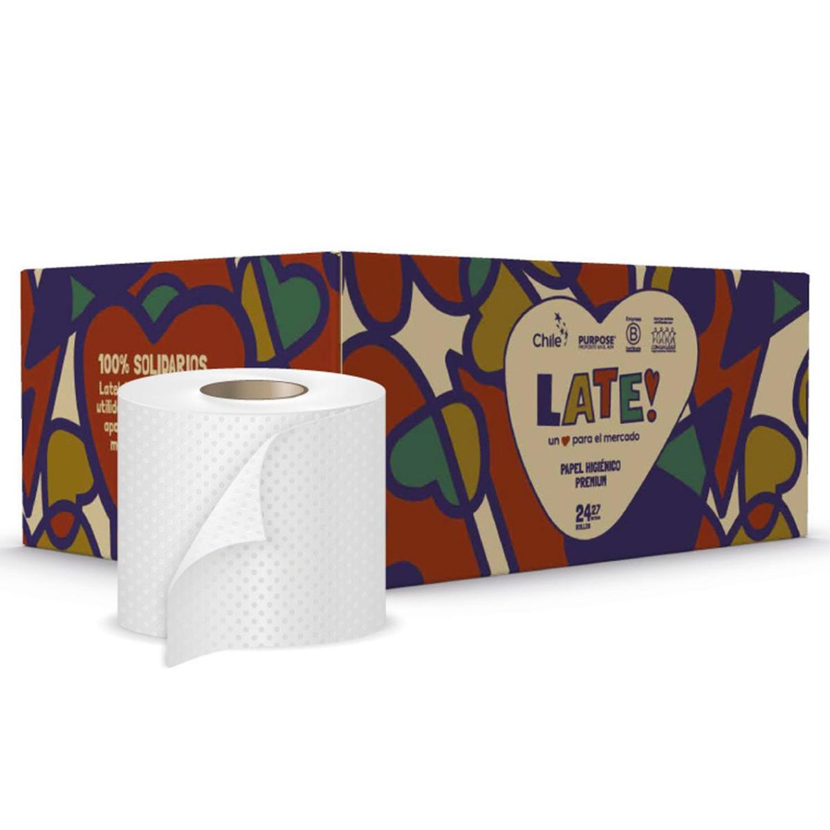 LATE - Papel Higiénico Doble hoja 24 Rollos x 27 m